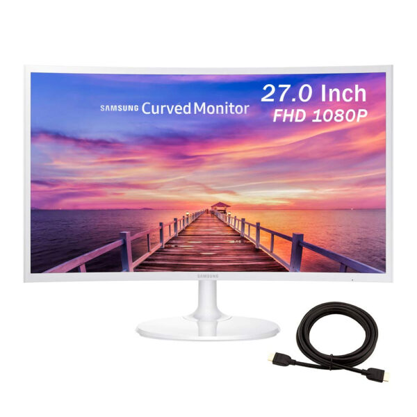 Monitor curvo 27" Samsung LC27F391FHNXZA Panel VA, FHD(1920×1080), 60Hz, 4ms, entradas HDMI/VGA